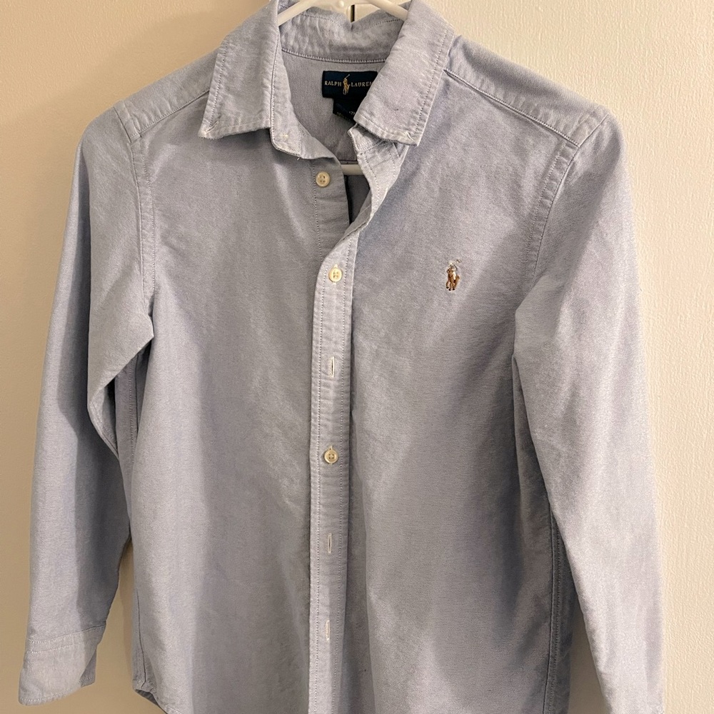 Boys Ralph Lauren button down shirt. Sz 10-12